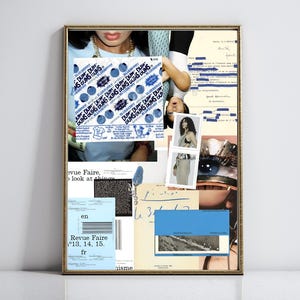 Collage de cartes postales