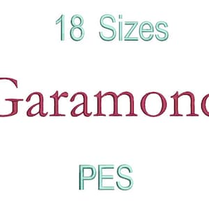 Garamond Font,PES,Calligraphy Fonts,Machine Embroidery,Embroidery Font,Script font,Calligraphy Embroidery Font,Sans Serif Font