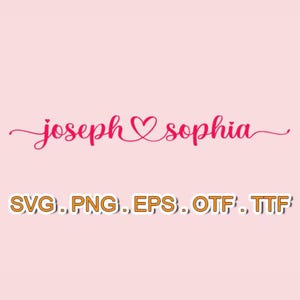 Joseph Sophia Schriftdateien, SVG Sillhoutte, Sans Serif SVG, SVG-Schriftarten bündeln, SVG-Dateien für Cricut, Monogramm svg, Monogramm Cricut