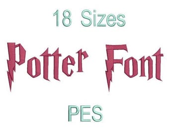 Potter Font,PES,Calligraphy Fonts,Machine Embroidery,Embroidery Font,Script font,Calligraphy Embroidery Font,Sans Serif Font