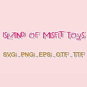 File di font Island of Misfit Toys, Silhouette SVG, Sans Serif SVG, bundle di font SVG, file SVG per Cricut, Monogram SVG, Monogram Cricut