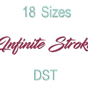 Infinite Stroke Font,DST,Calligraphy Fonts,Machine Embroidery,Embroidery Font,Script font,Calligraphy Embroidery Font,Sans Serif Font