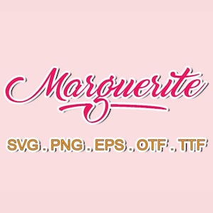 File di font Marguerite, SVG Silhouette, Sans Serif SVG, bundle di font SVG, file SVG per Cricut, Monogram SVG, Monogram Cricut