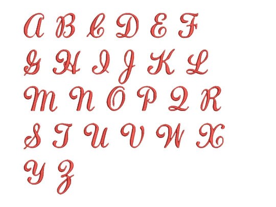 Lauren Script Font,pes,calligraphy Fonts,machine Embroidery,embroidery ...