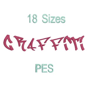 Graffiti Font,PES,Calligraphy Fonts,Machine Embroidery,Embroidery Font,Script font,Calligraphy Embroidery Font,Sans Serif Font