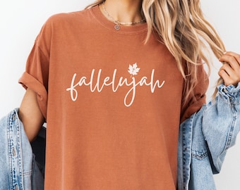 Fallelujah Seasonal Christian Autumn Comfort Colors® Shirt