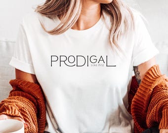Prodigal Bible Verse Scripture Luke 15:32 Bella Canvas Christian T-Shirt