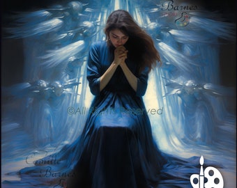IMPRESIONES sobre lienzo "Tiempo de oración", arte mural cristiano, regalo, motivación, fe, espiritual, escritura ingeniosa, arte de la iglesia, arte orante