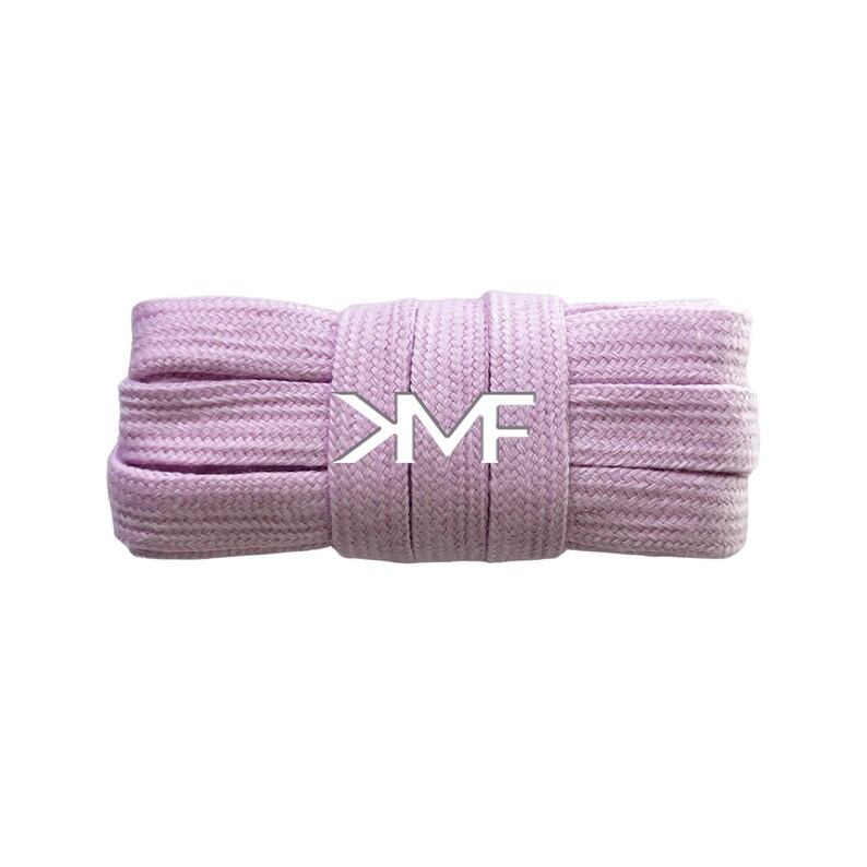 Cotton Wide Flat Casual Soft 10mm Inch Shoelaces Brand New Premium Quality Replacement Laces Ships From Florida USA 15) Pastel Purple