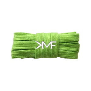 Cotton Wide Flat Casual Soft 10mm Inch Shoelaces Brand New Premium Quality Replacement Laces Ships From Florida USA 13) Spring Green