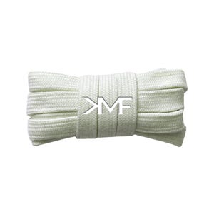 Cotton Wide Flat Casual Soft 10mm Inch Shoelaces Brand New Premium Quality Replacement Laces Ships From Florida USA 1) White