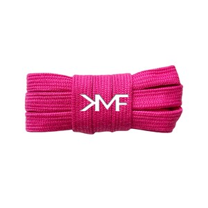Cotton Wide Flat Casual Soft 10mm Inch Shoelaces Brand New Premium Quality Replacement Laces Ships From Florida USA 11) Fuchsia
