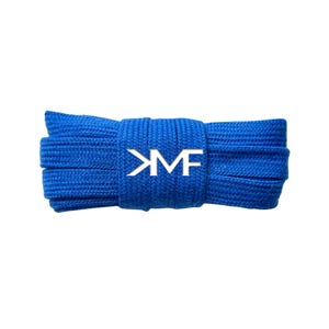 Cotton Wide Flat Casual Soft 10mm Inch Shoelaces Brand New Premium Quality Replacement Laces Ships From Florida USA 4) Royal Blue
