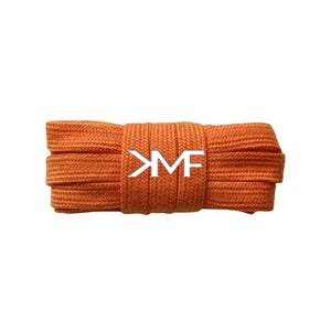 Cotton Wide Flat Casual Soft 10mm Inch Shoelaces Brand New Premium Quality Replacement Laces Ships From Florida USA 16) Orange