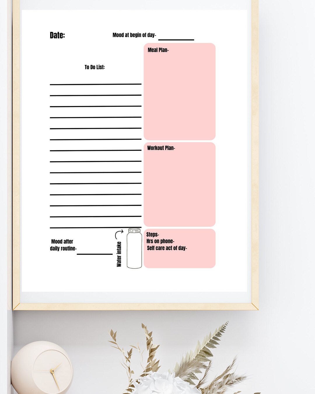 Digital to Do List Daily Planner Printable - Etsy