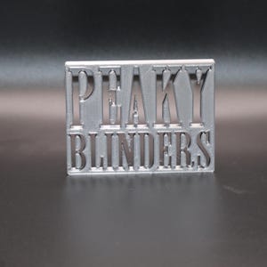 Peaky Blinders 3D Printed Art