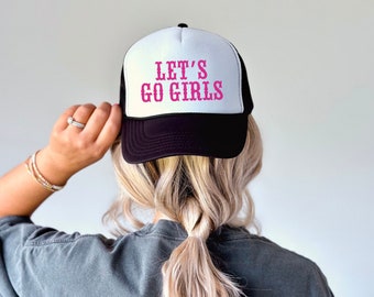 Let's Go Girls Bachelorette Hut, Bachelorette Gastgeschenke, Trucker Hut für Frauen, Braut Trucker Hut, Hochzeit Gastgeschenke, Bachelorette Party