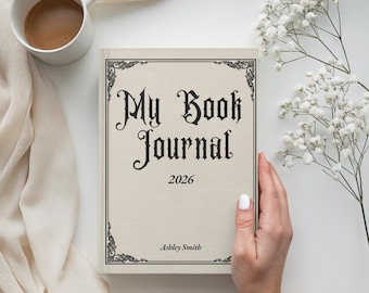 Book Club Gift, Custom Book Journal, Bookish Gift Personalized Reading Journal Book Review Reading log Book Tracker Journal Hardcover
