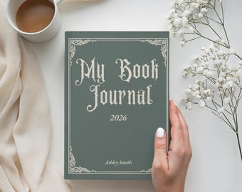 Book Club Gift, Custom Book Journal, Bookish Gift Personalized Reading Journal Book Review Reading log Book Tracker Journal Hardcover