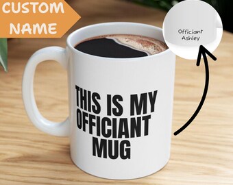 Personalisierte Offiziant Keramiktasse, Offiziant Vorschlag Geschenk, Benutzerdefinierte Offiziant Tasse, Offiziant Geschenk für Männer und Frauen, Hochzeit Offiziant