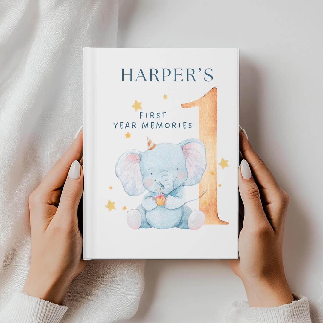 Personalized Baby Memory Book – Baby’s First Year Journal | Custom Name ...