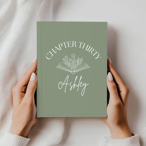 Diário personalizado Capítulo Trinta – Presente de 30º aniversário para ela, livro de recordações personalizado, caderno de memórias para quem está entrando nos 30, presente para mulheres