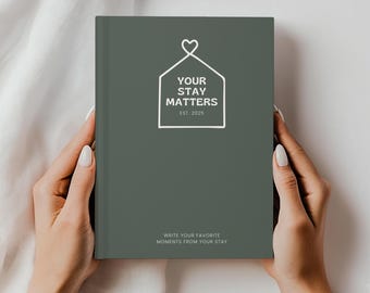 Airbnb Host Guest Book Your Stay Matters Vacation Rental Journal for Experiences at Rental House