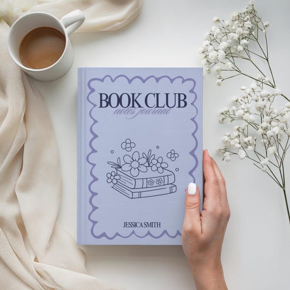 Personalized Book Club Journal: Lavender Floral Reading Notes