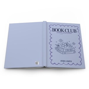 Personalized Book Club Journal: Lavender Floral Reading Notes image 6