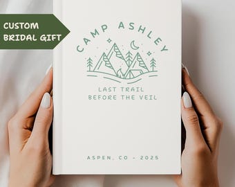 Camp Bach Guestbook Camping Bachelorette Party Keepsake Scrapbook Camp Bach Photo Album Guest Book Camp Bachelor Wedding Camp Memory book