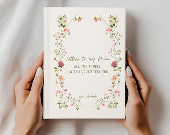 Diario personalizzato con lettere per la mia mamma, ricordo floreale