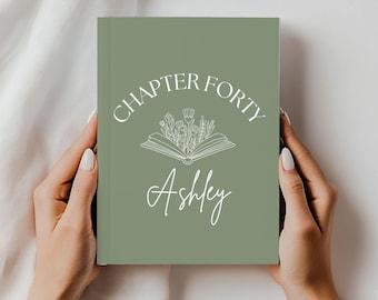 Chapter Forty Custom Journal Fortieth Birthday Gifts Personalized 40th Birthday Book Letters In My 40s Friend Birthday for Her Mothers Day