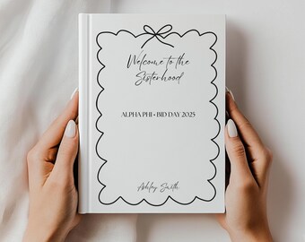 Sisterhood Welcome Journal | Perfect for Bid Day 2025, Sorority Gift, Keepsake Journal, Elegant Diary, Motivational Notebook