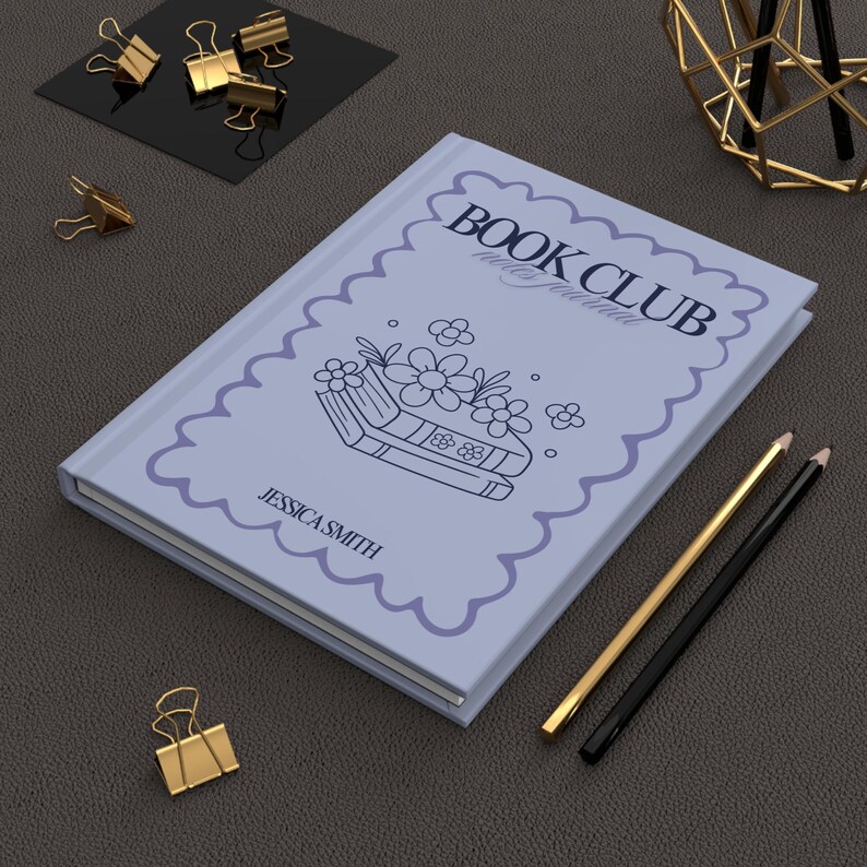 Personalized Book Club Journal: Lavender Floral Reading Notes image 7