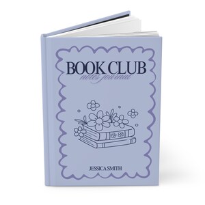 Personalized Book Club Journal: Lavender Floral Reading Notes image 4