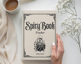 Spicy Book Tracker Romance Reading Journal Smut Book Log Fantasy Romance Gift Booktok Journal Spice Rating Tracker Book Lover Gift