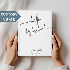 8th Grade Graduation Guest Book - Hello High School Memory Journal
