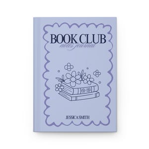 Personalized Book Club Journal: Lavender Floral Reading Notes image 2