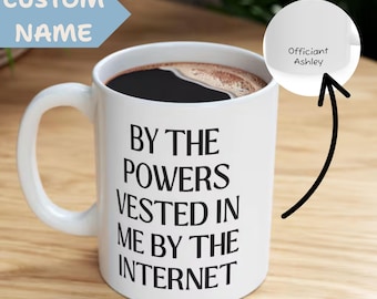 Officiant Proposal Gift – Personalized Mug | Custom Officiant Coffee Cup, Wedding Officiant Thank You Gift, Funny Marriage Mug