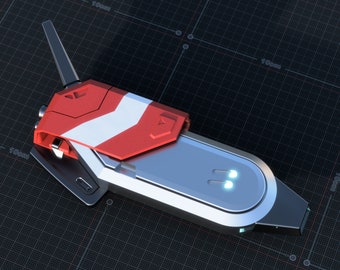 Halo-Inspired Courier Pearl Attachment Halo Helmet Cosplay Prop for 3D-Printing DIGITAL DOWNLOAD