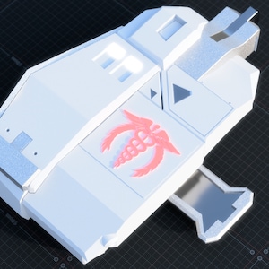 Halo Reach- Inspired Tactical Trauma Kit Thigh Attachment Spartan Cosplay Prop for 3D Printing **DIGITAL DOWNLOAD**