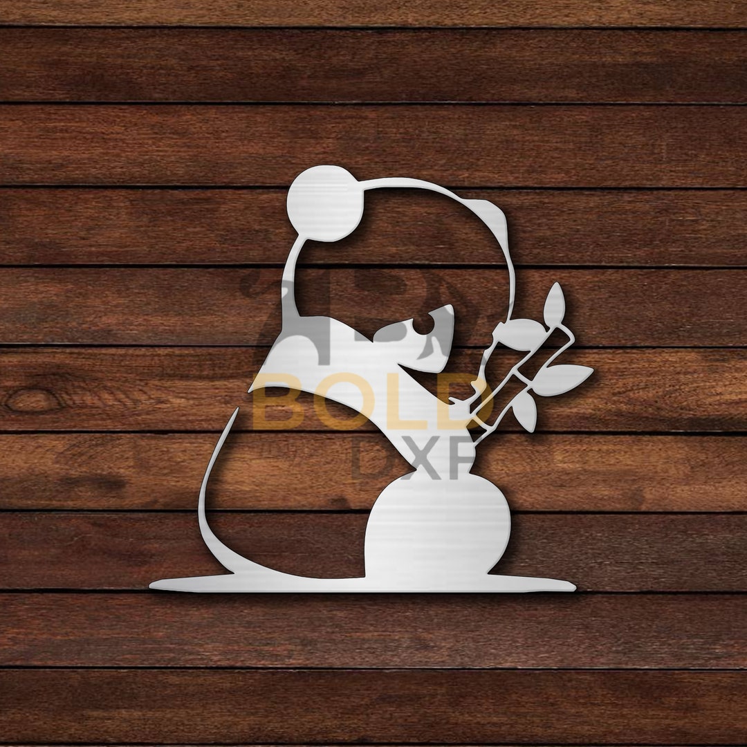Panda DXF & SVG - Etsy