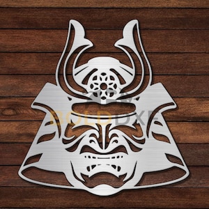 Maschera da samurai DXF e SVG