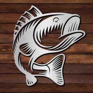 Bass Fish DXF & SVG