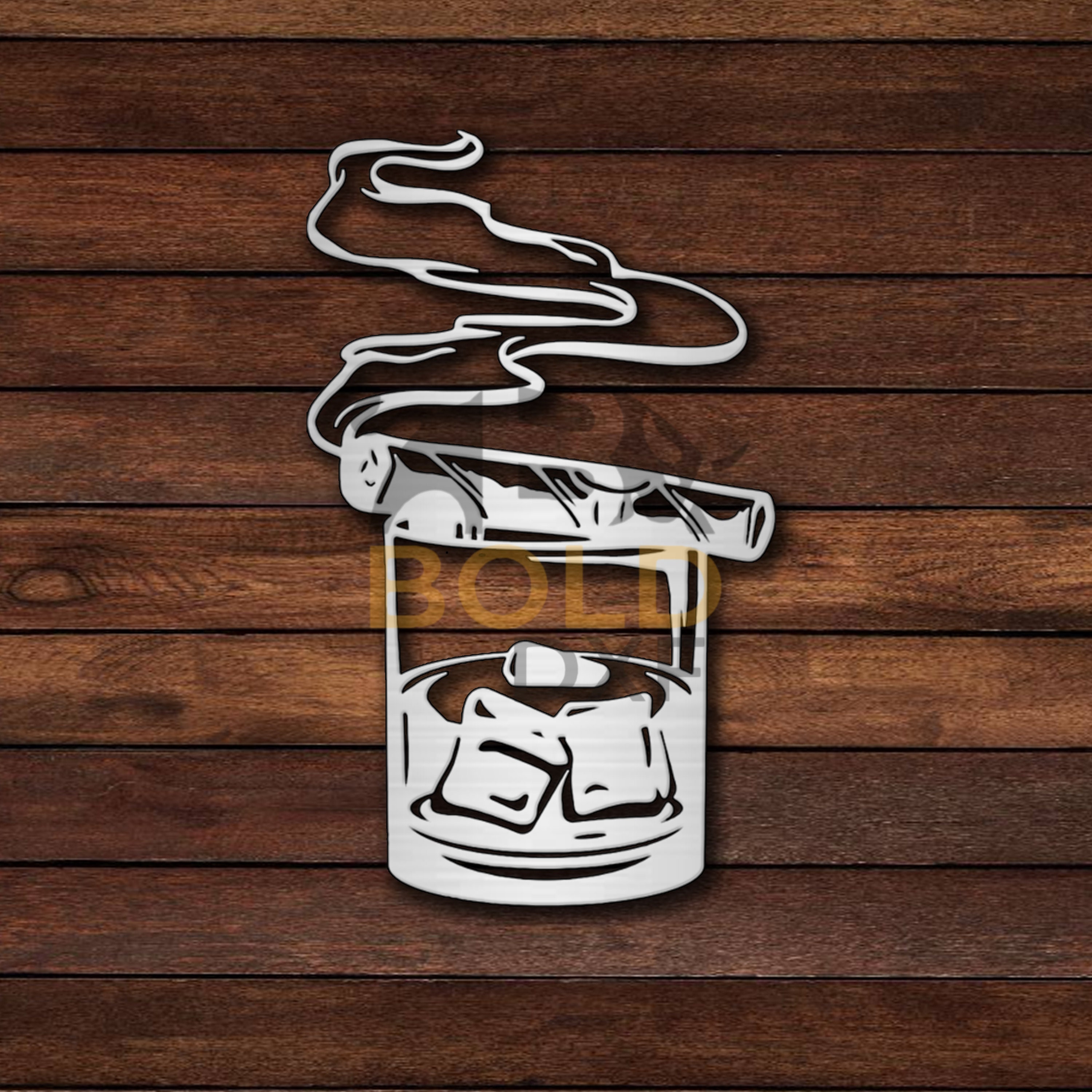 Whiskey and Cigar DXF & SVG - Etsy