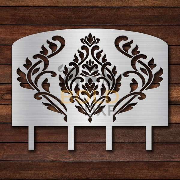 Fireplace Screen - Damask DXF & SVG