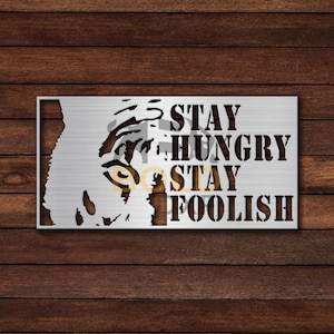 Stay Hungry Stay Foolish DXF & SVG