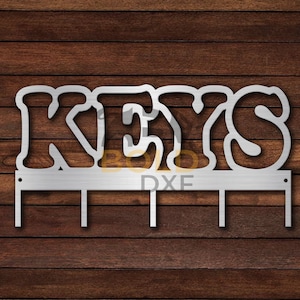 Key Rack - Keys DXF & SVG