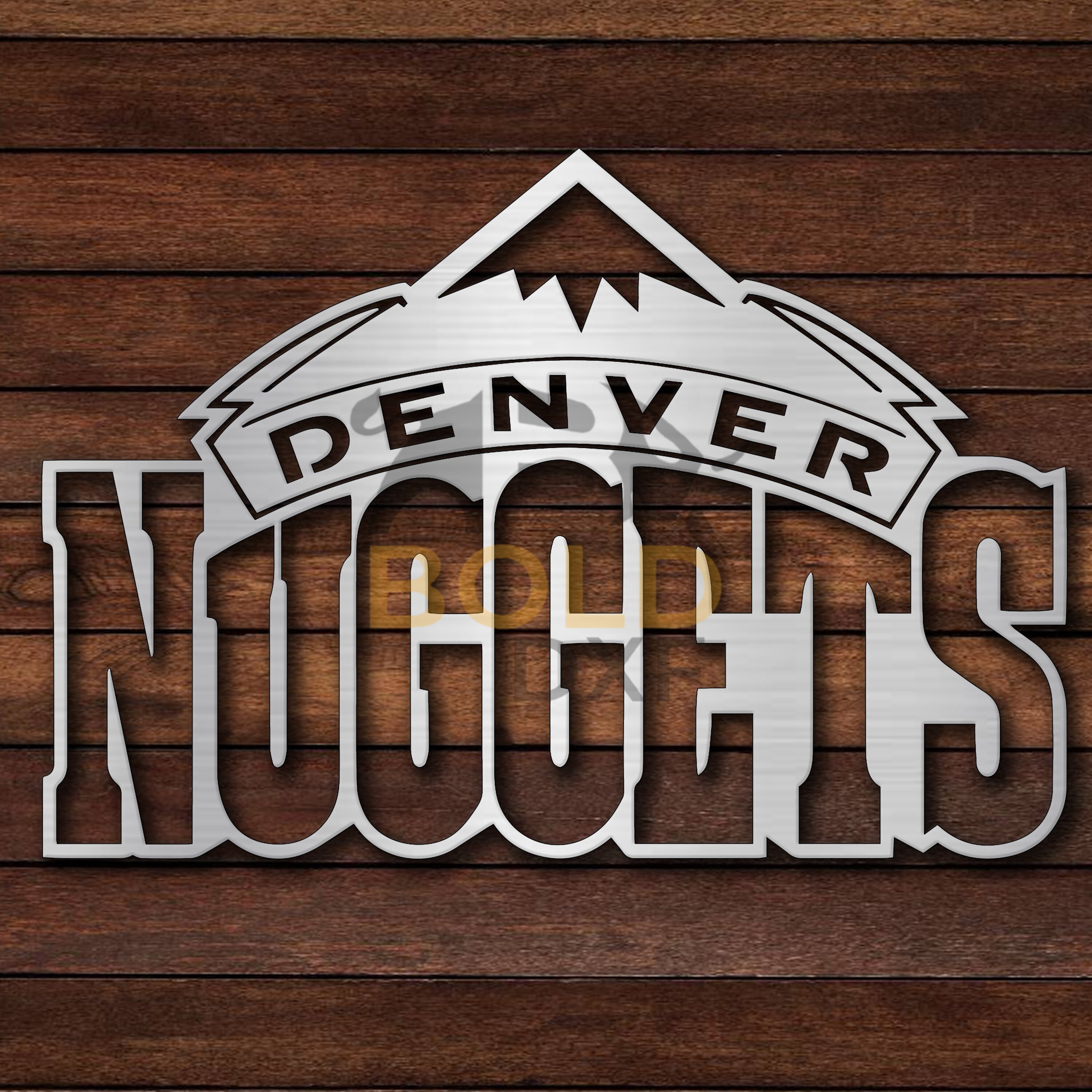 Denver Nuggets Brown Framed Wall-Mounted 2023 NBA Finals Champions Logo Basketball Display Case