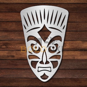 Afrikanische Ureinwohner-Maskenentwurf 2 DXF & SVG